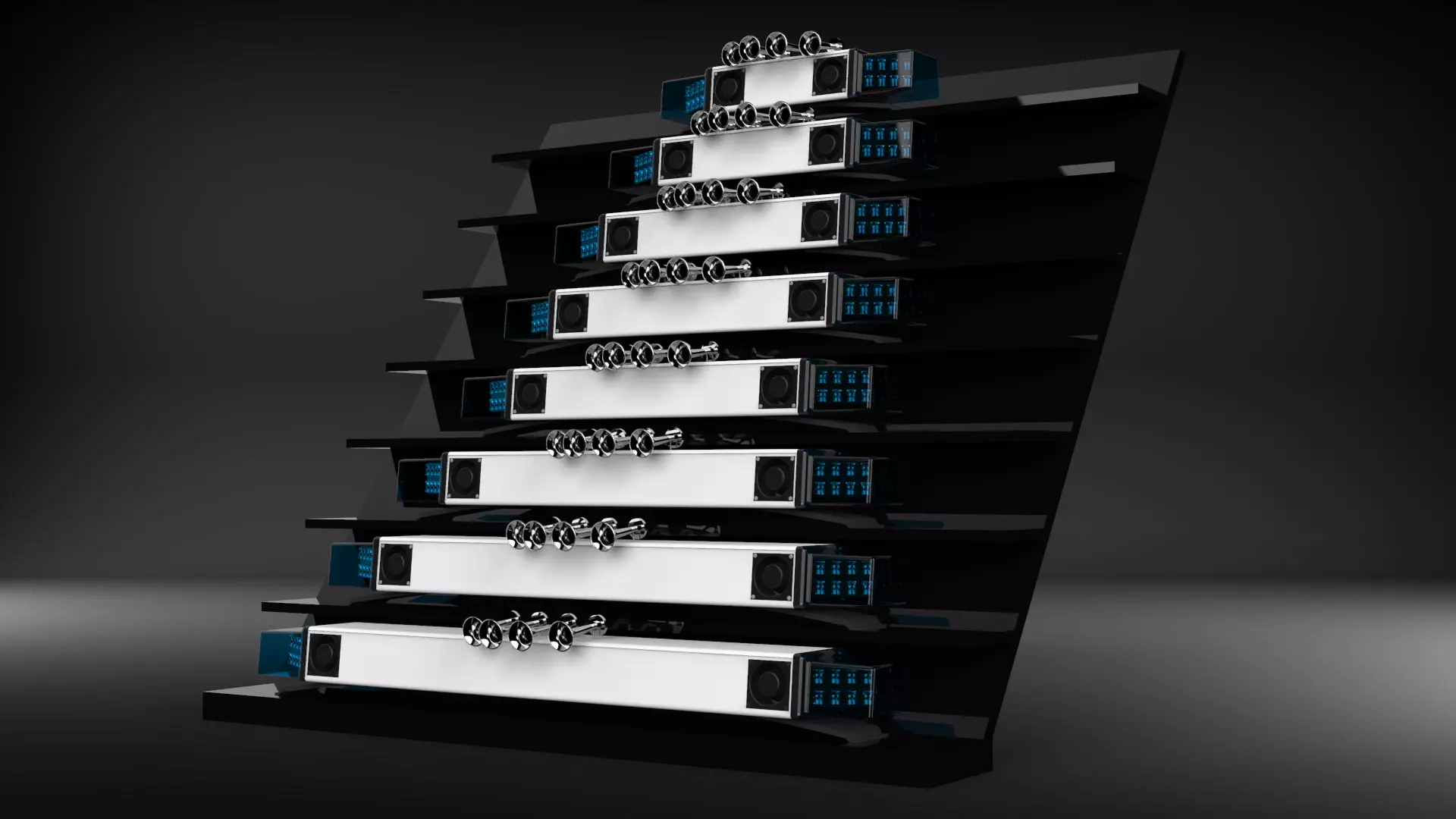 HaenschDBS3000 LED Lightbar in all Sizes Low-poly 3D model_0