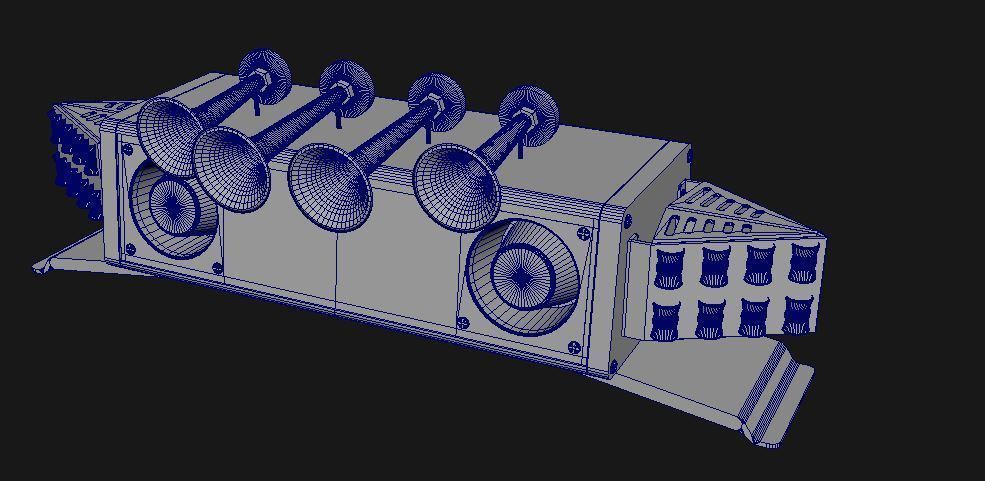 HaenschDBS3000 LED Lightbar in all Sizes Low-poly 3D model_6