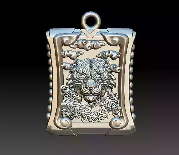 tiger for jewelry pendant
