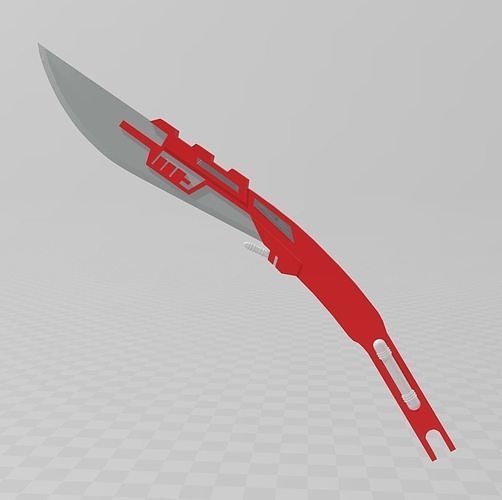 Star Wars TLJ Elite Praetorian Guard Double Blade 3D print model