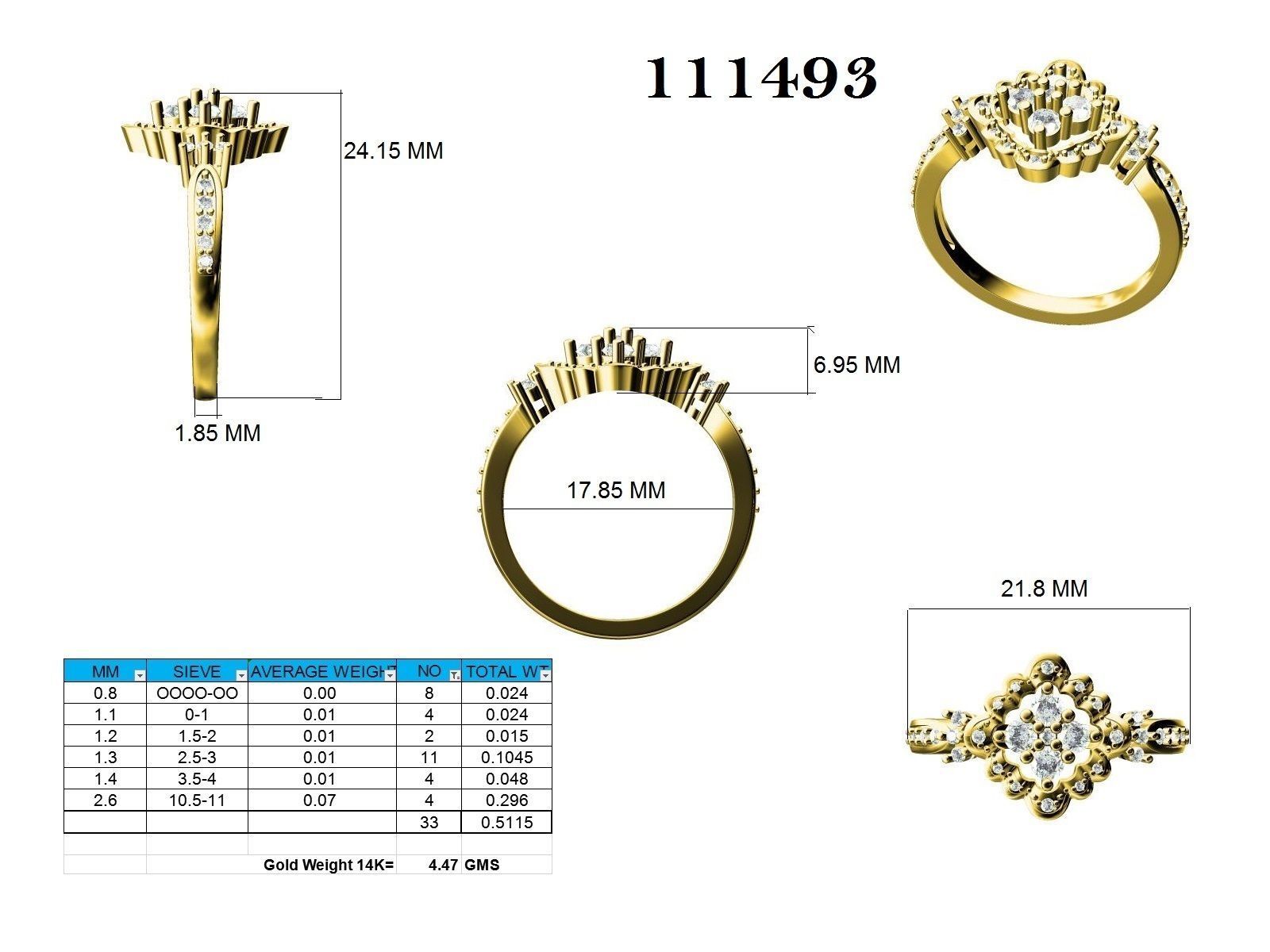 Ring - 111493 3D print model_12