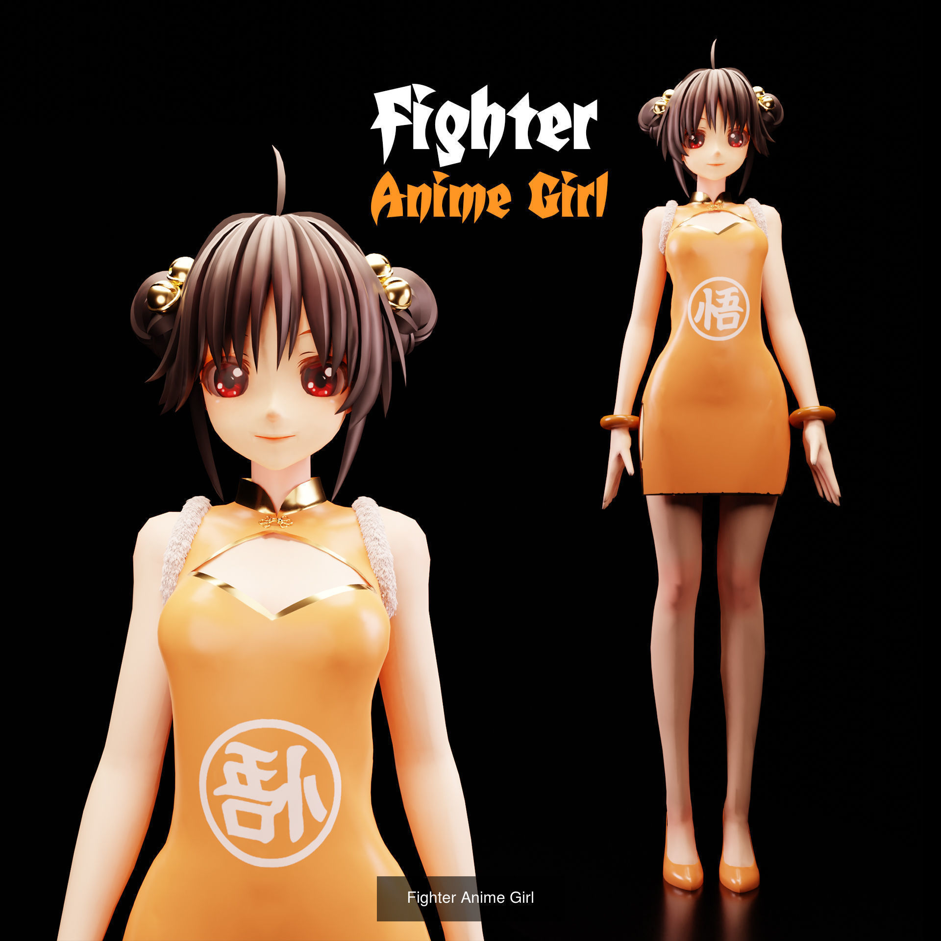 Anime Girls 3D Model Collection_3