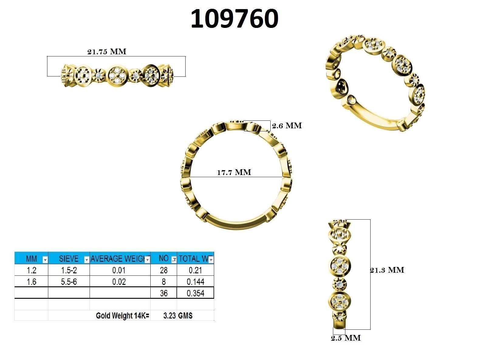 Ring - 109760 3D print model_12
