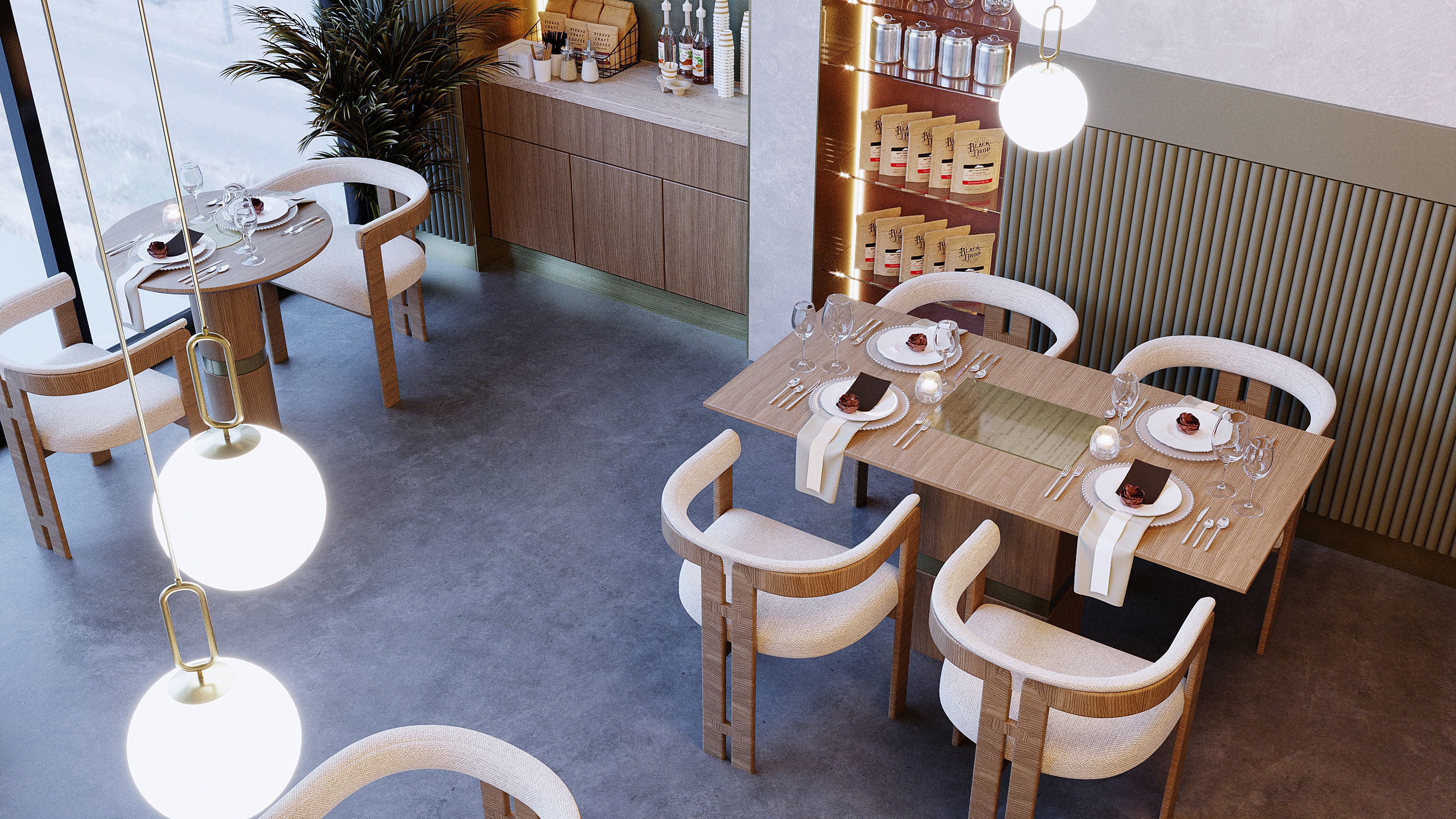 Restaurant Design  3D model_7