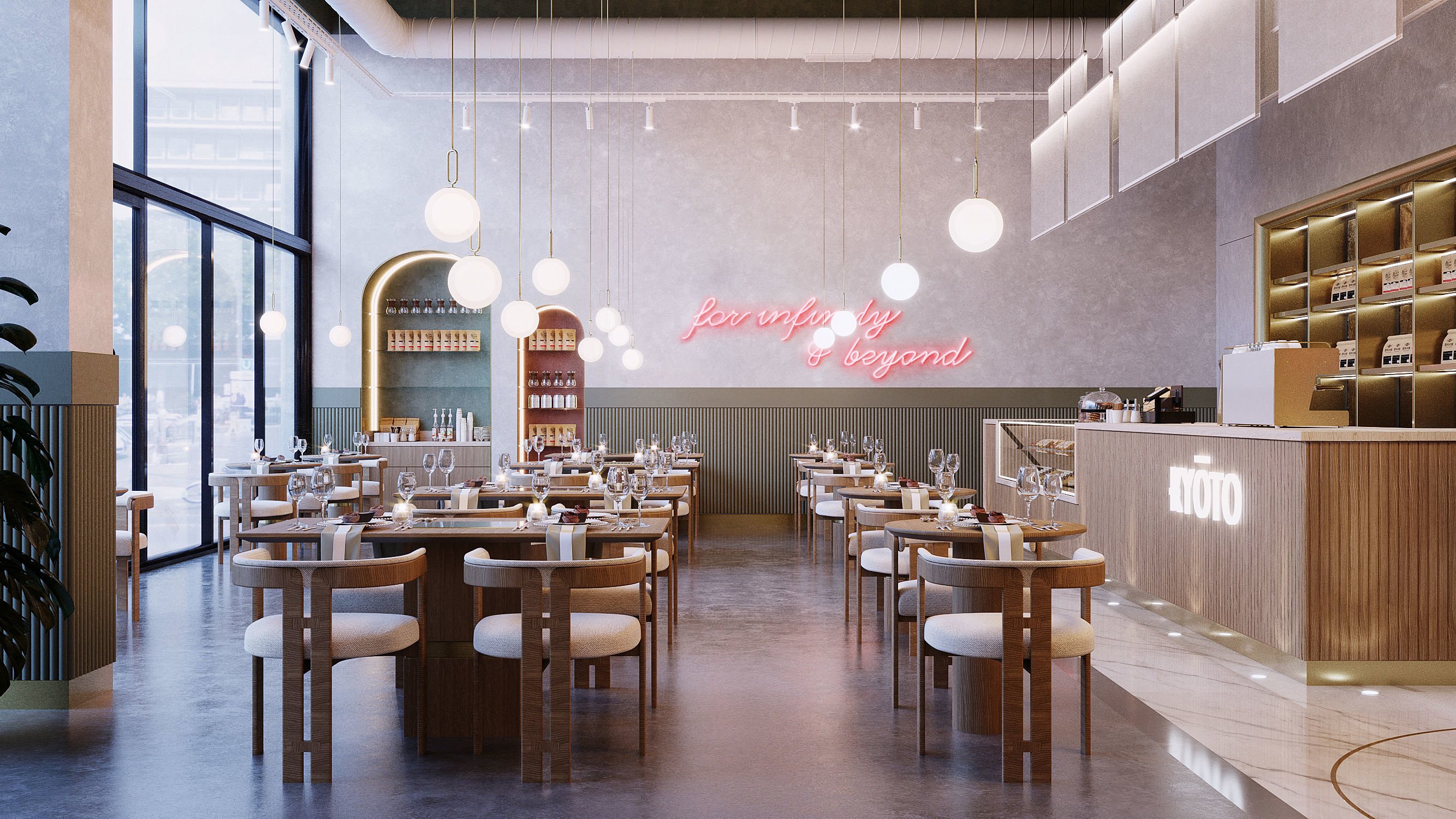 Restaurant Design  3D model_2