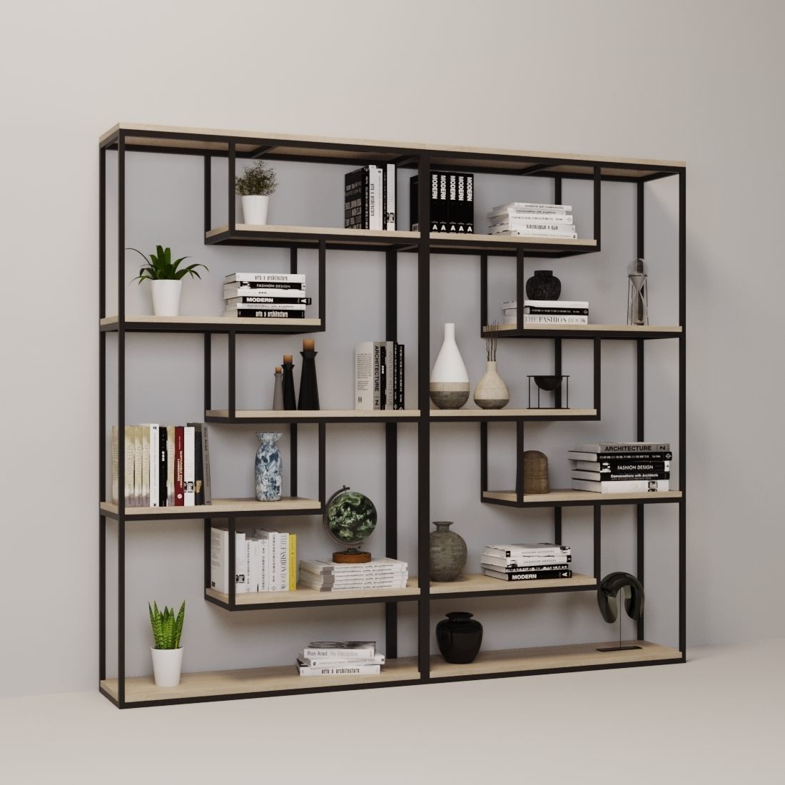 rack with decorative elements 3D model_1