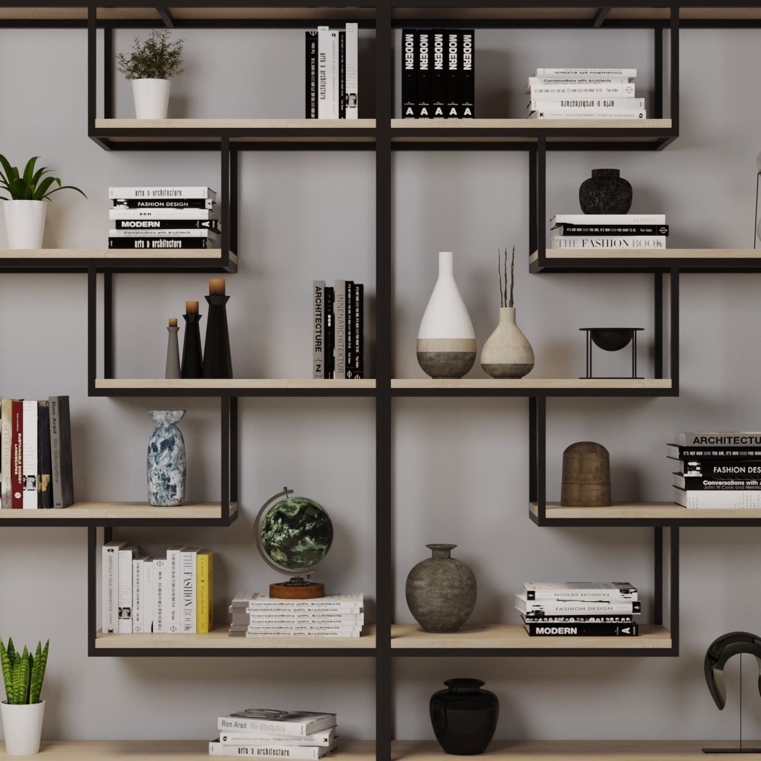 rack with decorative elements 3D model_3