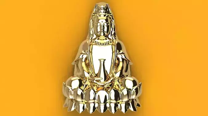  Buddha Garden God 3dm Model 3D print model