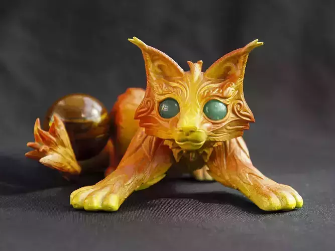 Fire Kitten Cactus  3D print model
