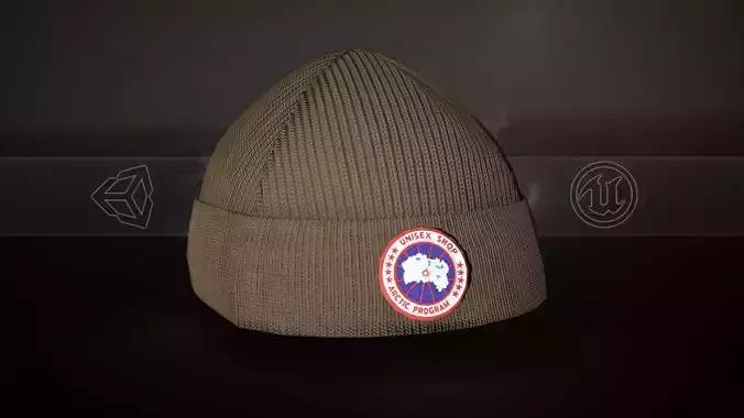 Brown Arctic Disc Toque Beanie 