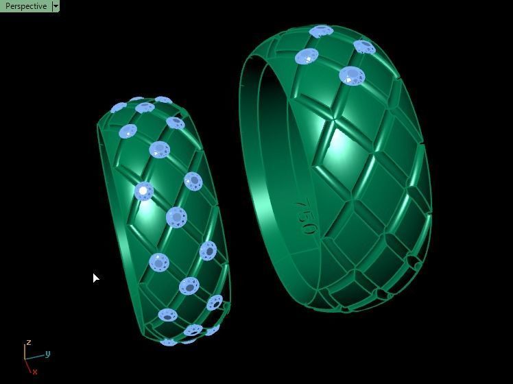 ring set 11 collection1 3D print model_10