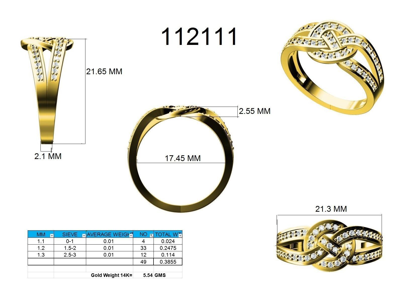 Ring - 112111 3D print model_12