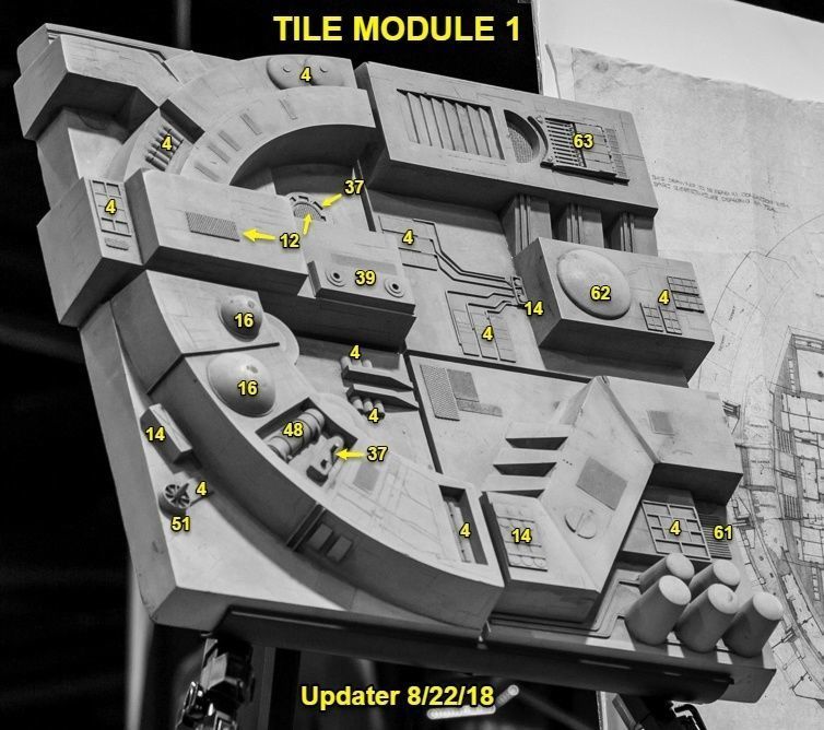 Death Star Tile Type F Free 3D print model_12