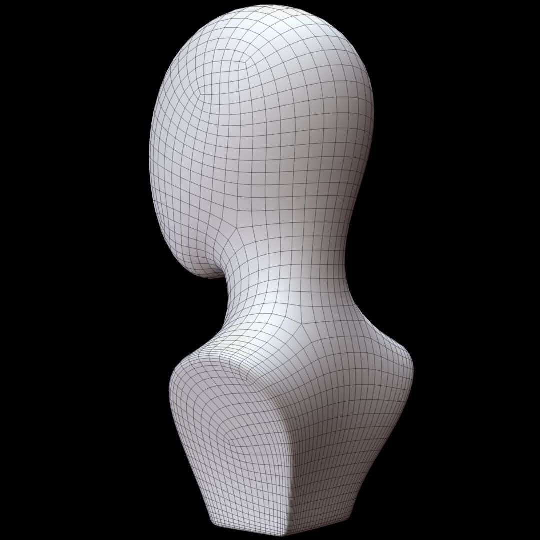 Mannequin Head 3D model_15
