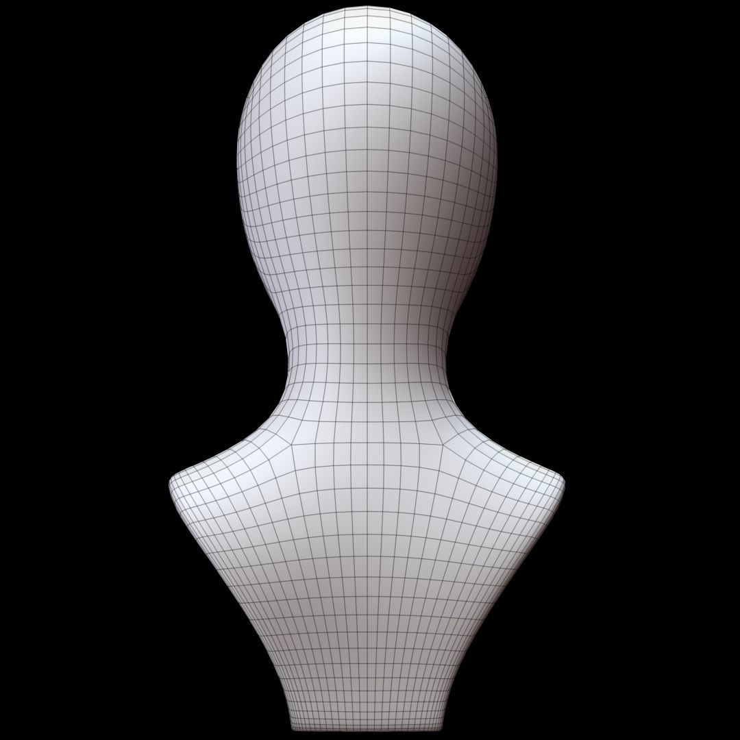Mannequin Head 3D model_14