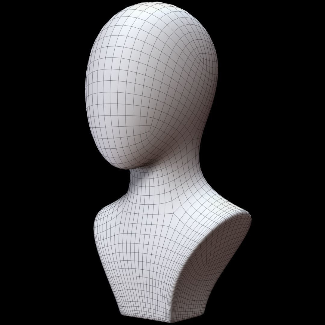 Mannequin Head 3D model_17