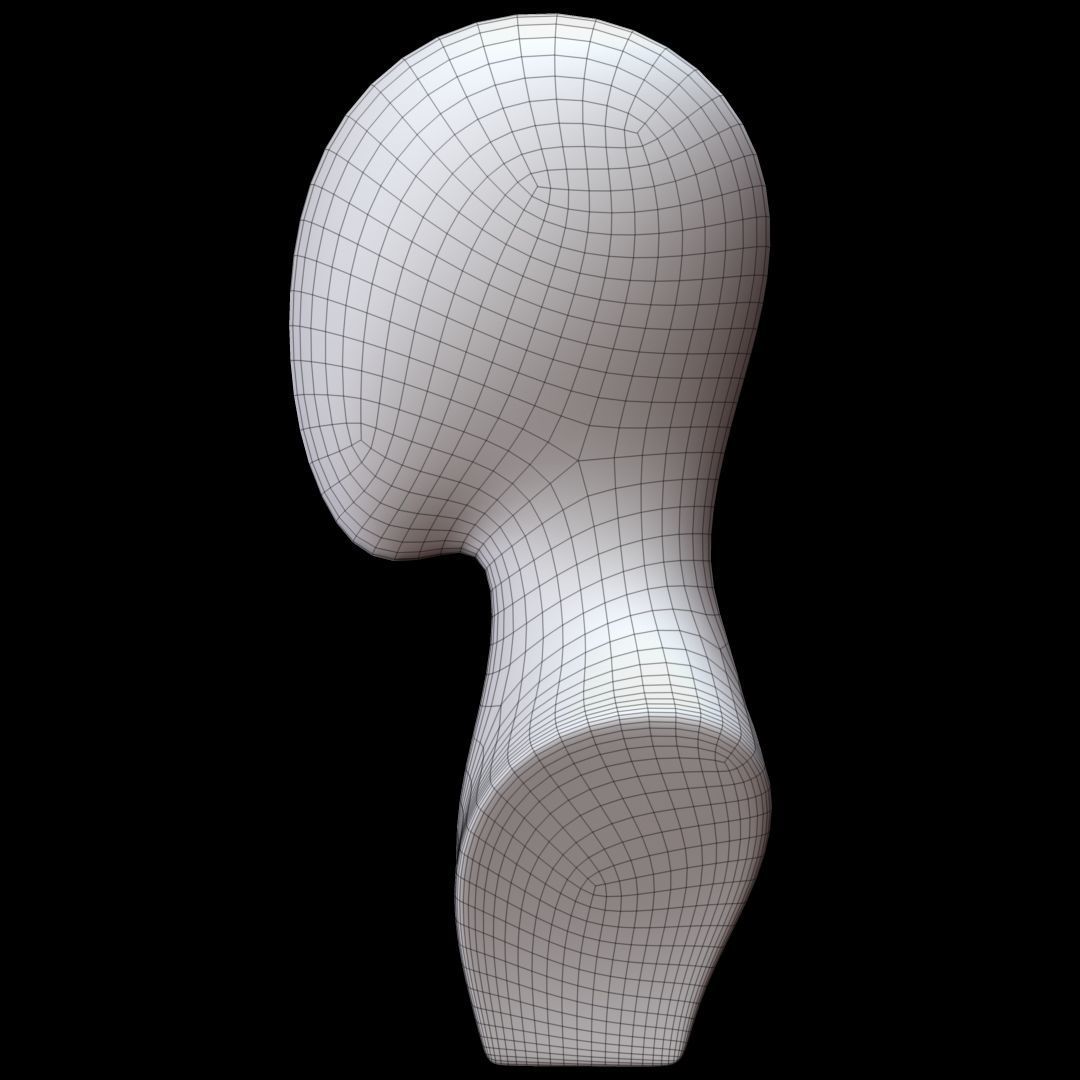 Mannequin Head 3D model_16