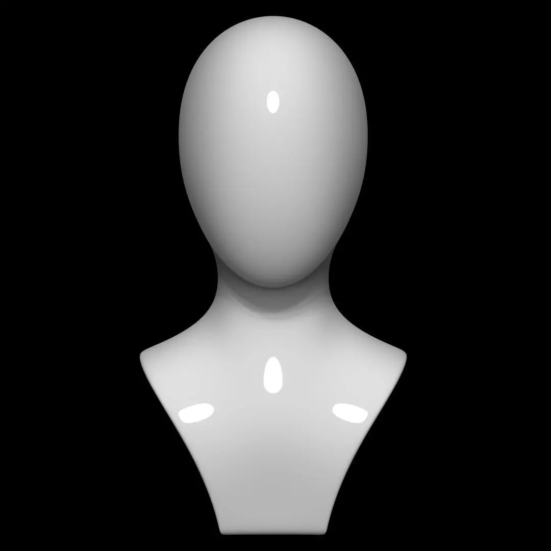 Mannequin Head 3D model_0