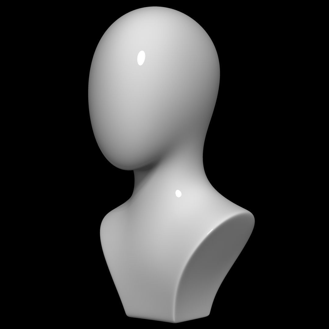 Mannequin Head 3D model_7