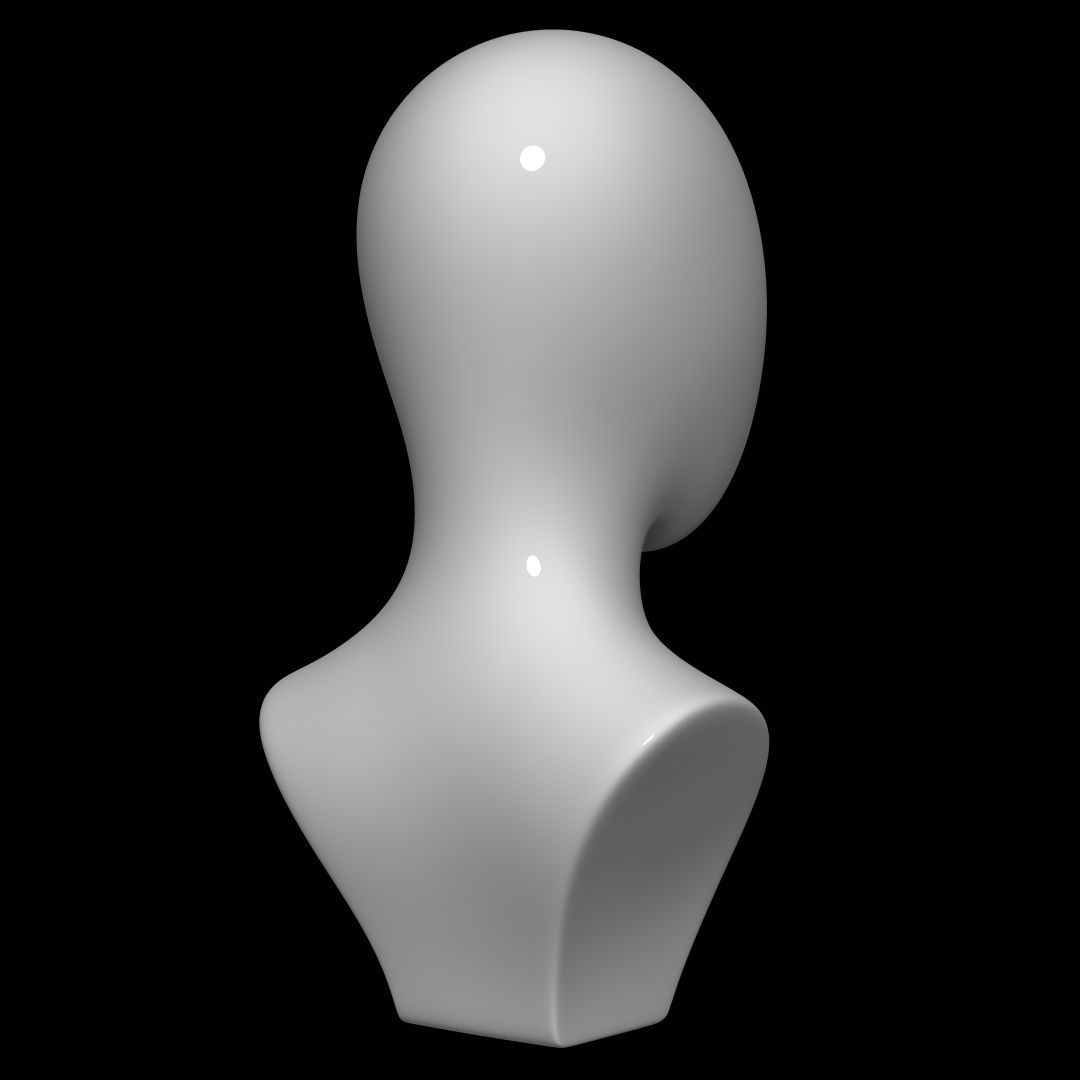 Mannequin Head 3D model_3