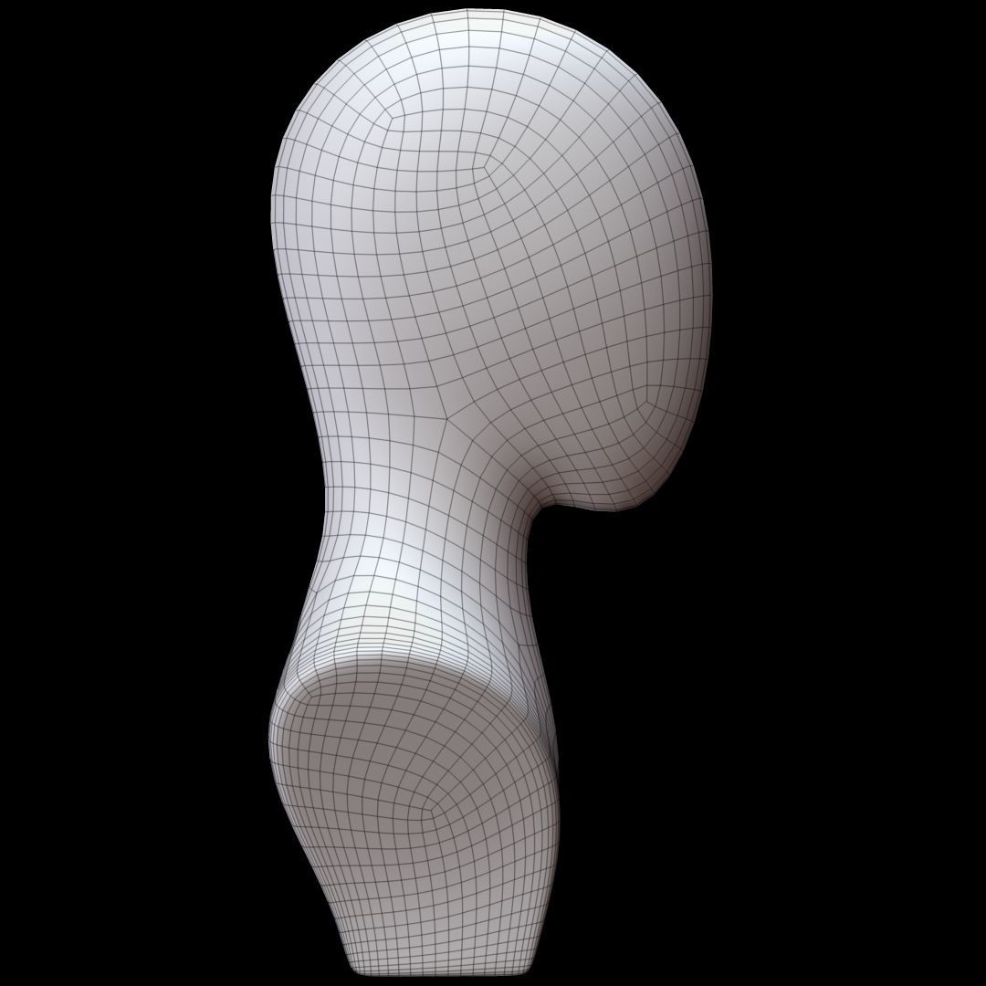 Mannequin Head 3D model_12