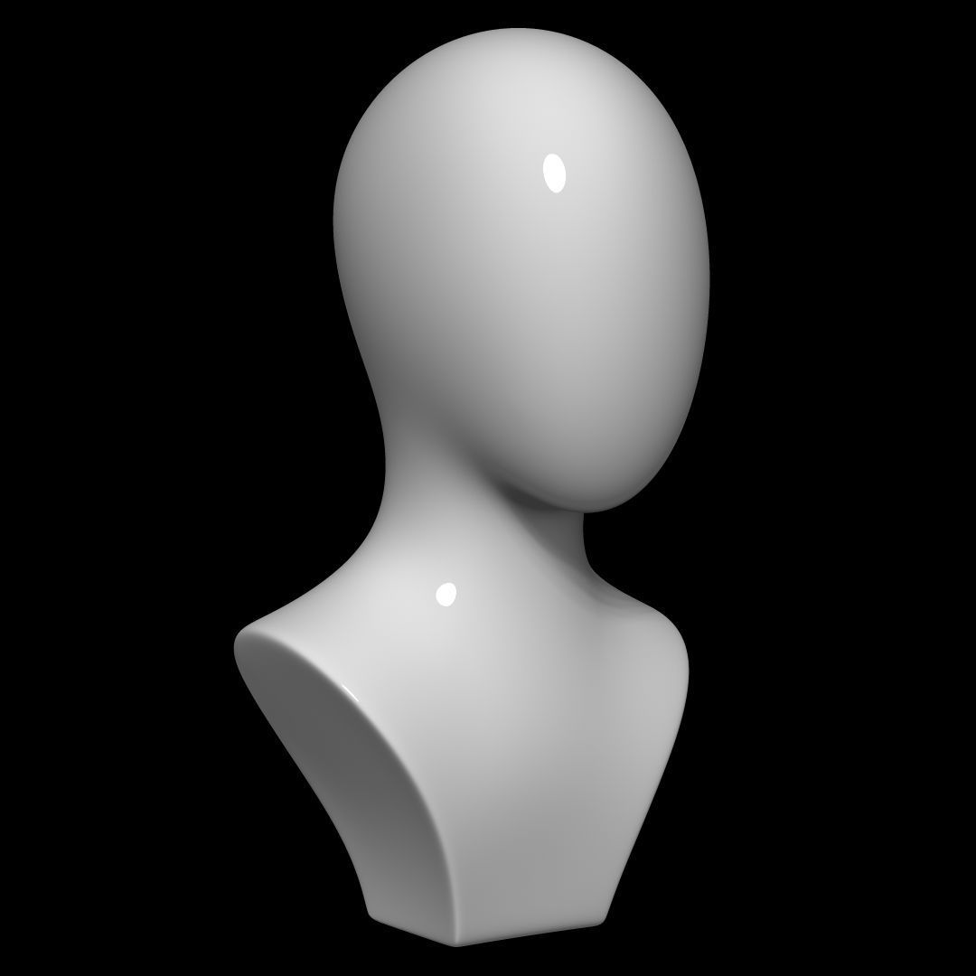 Mannequin Head 3D model_1