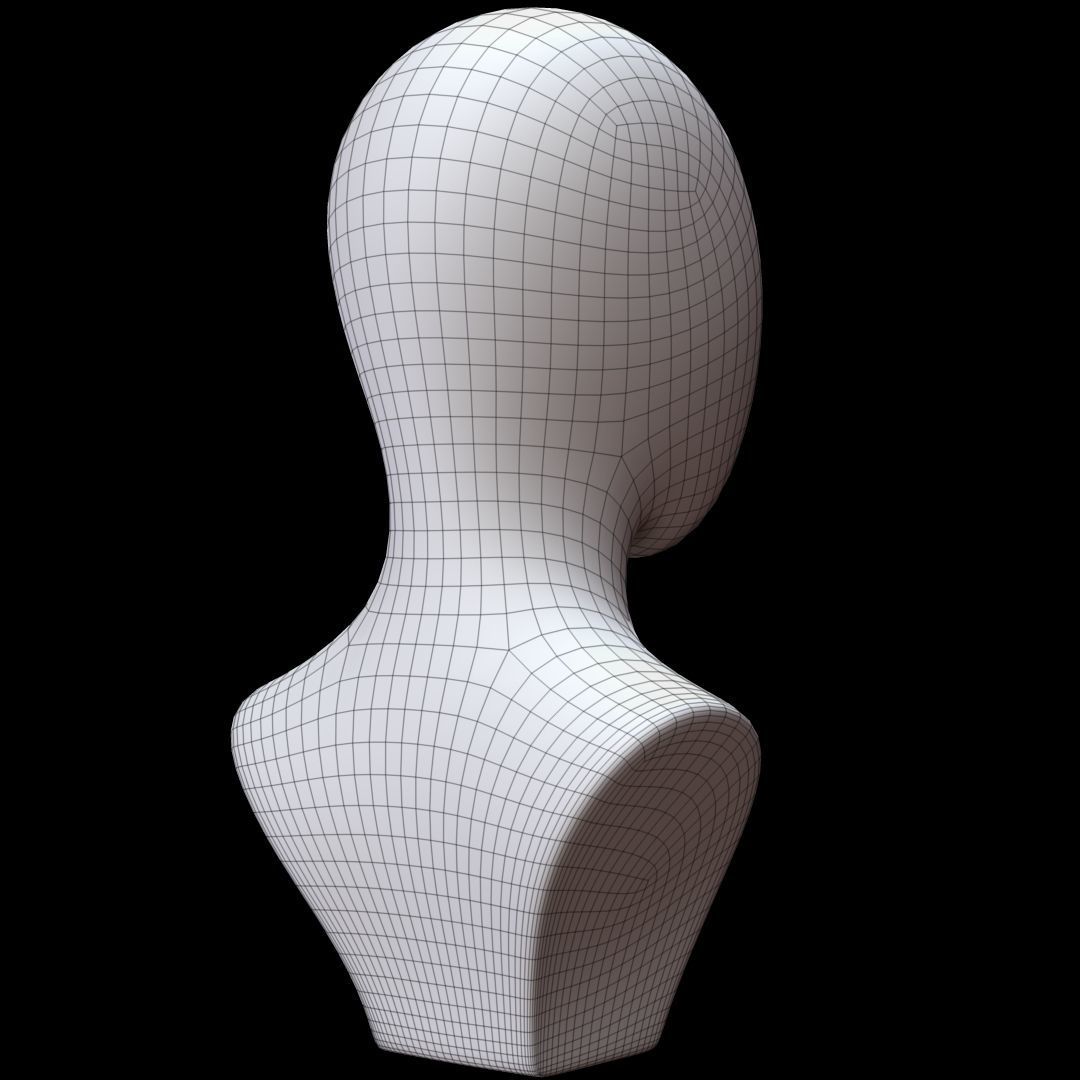 Mannequin Head 3D model_13