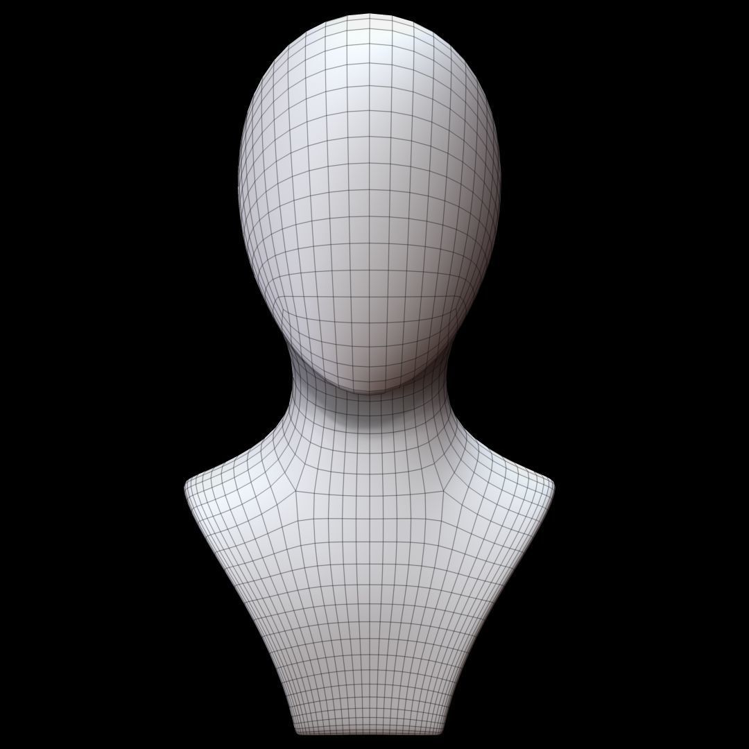 Mannequin Head 3D model_10