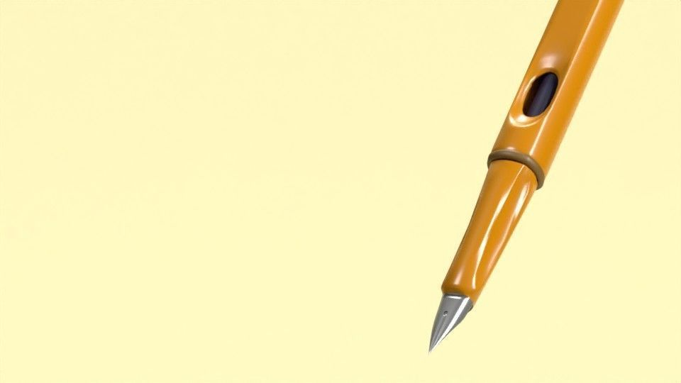 Lamy Fountain Pen 3D model_6