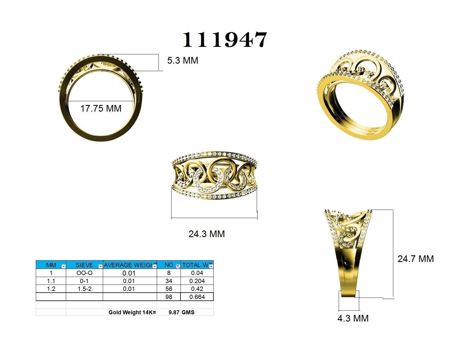 Ring - 111947 3D print model_12