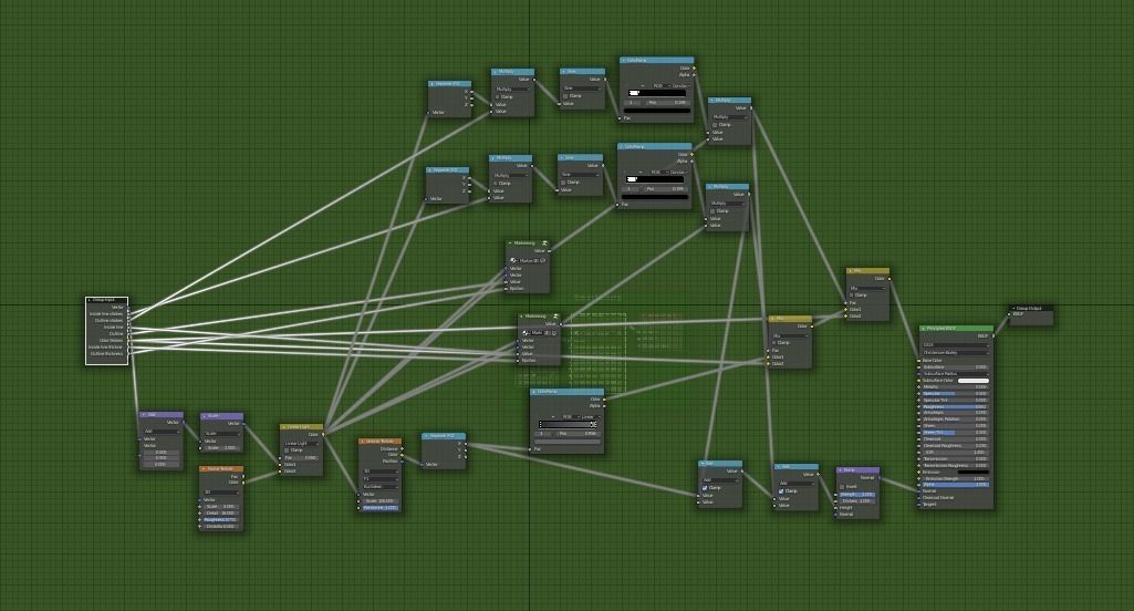 Full Procedural Street Material for Blender Texture_4
