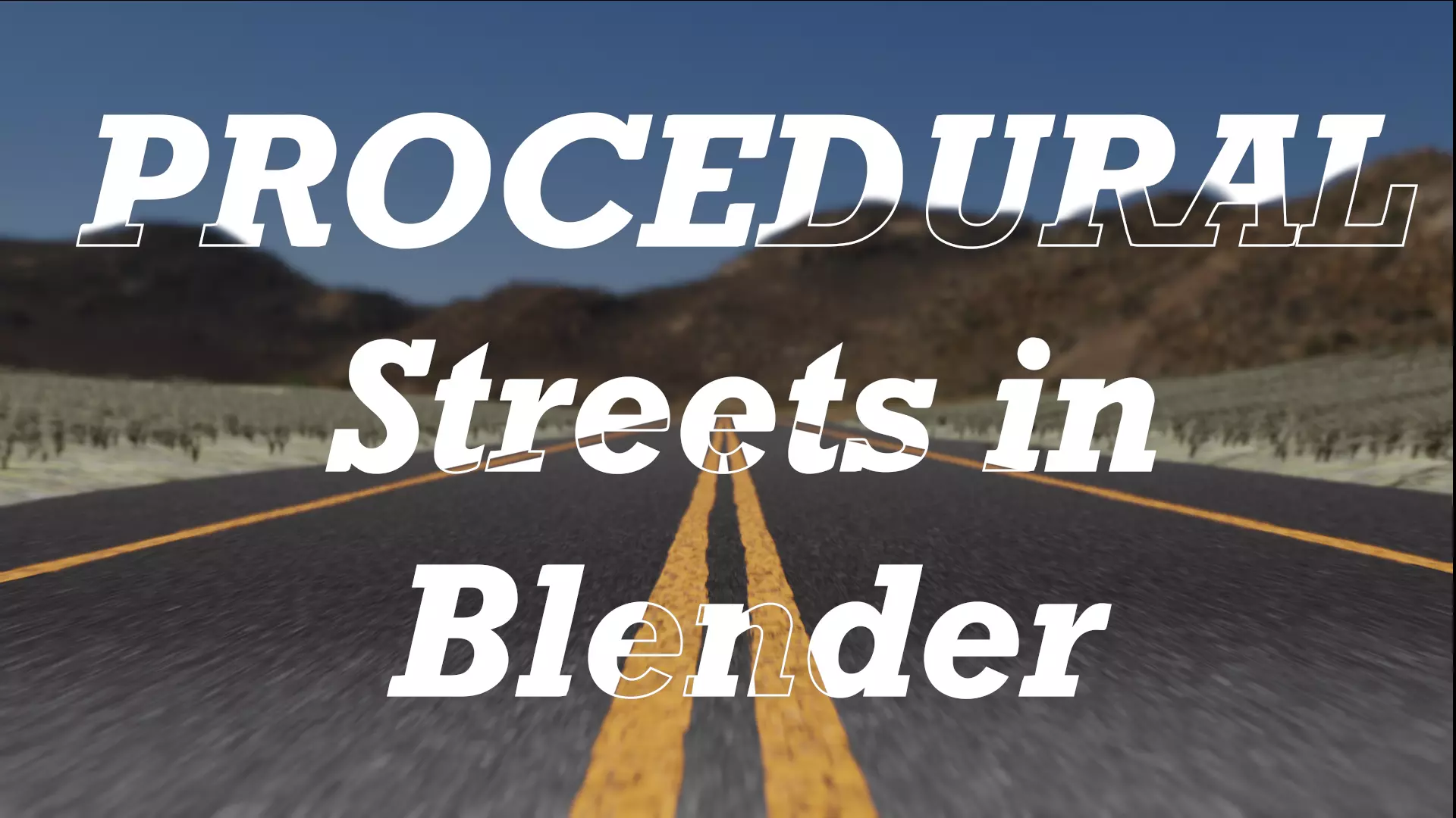 Full Procedural Street Material for Blender Texture_0