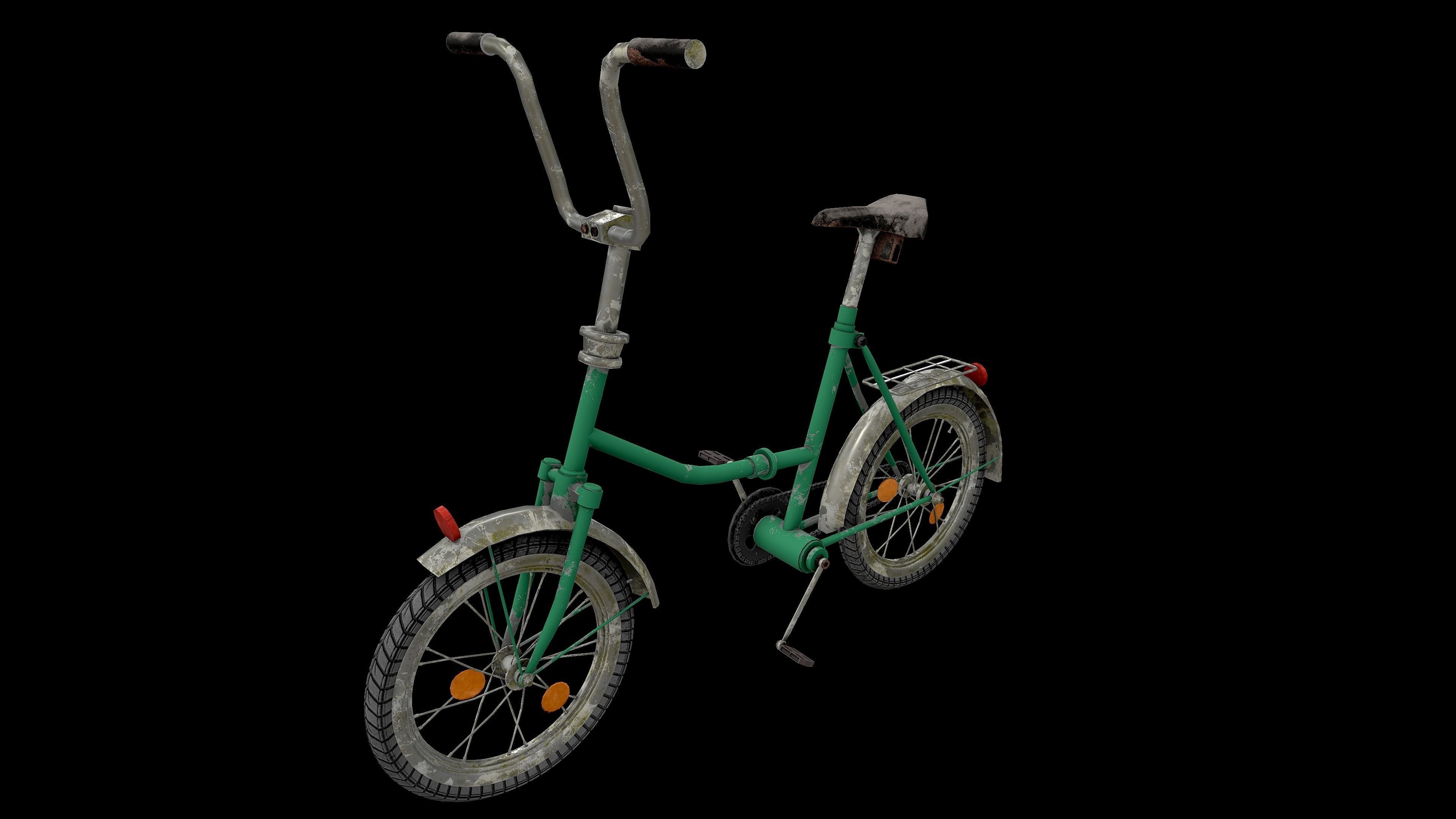 Bicycle Low-poly 3D model_1