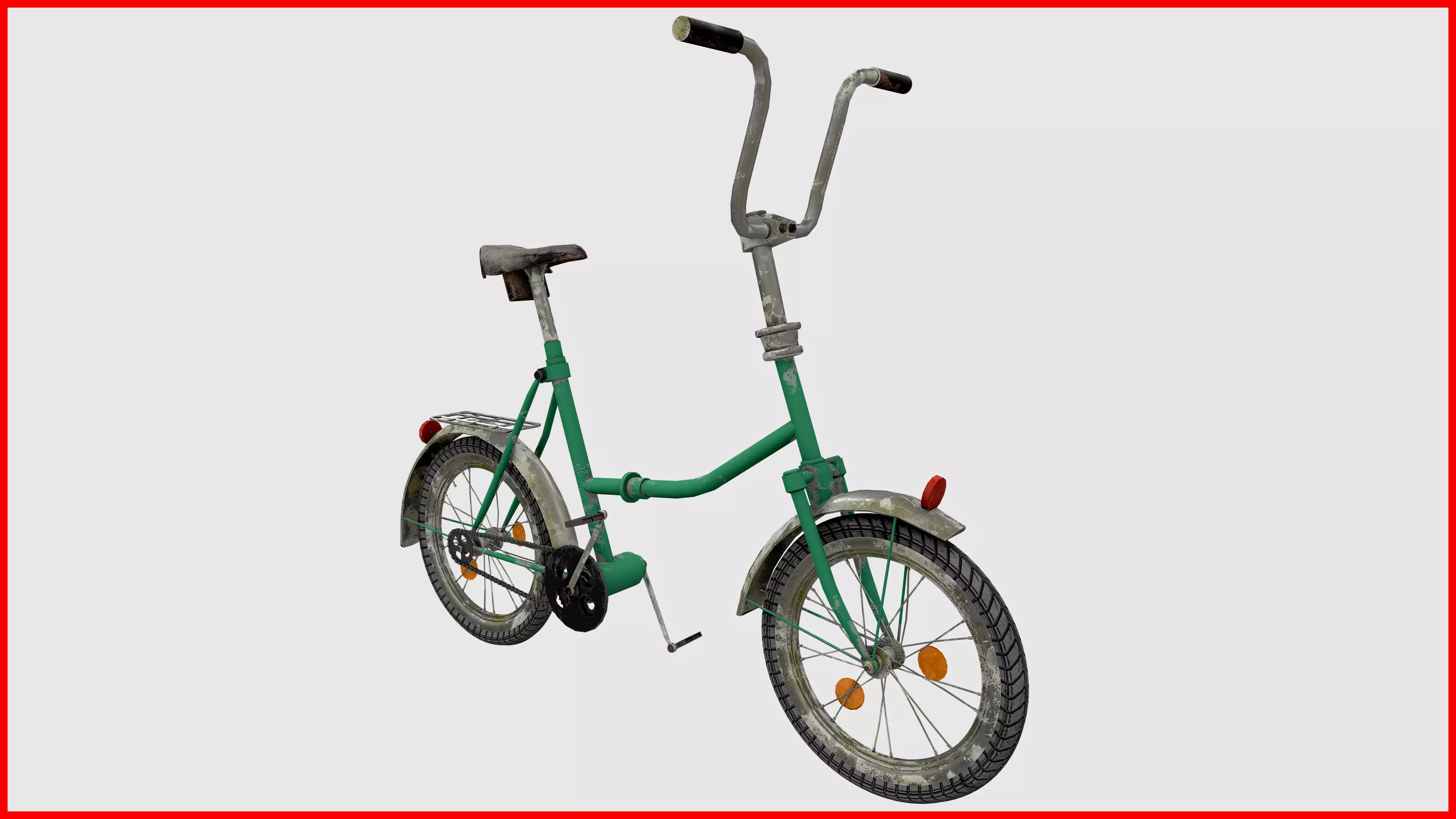 Bicycle Low-poly 3D model_0