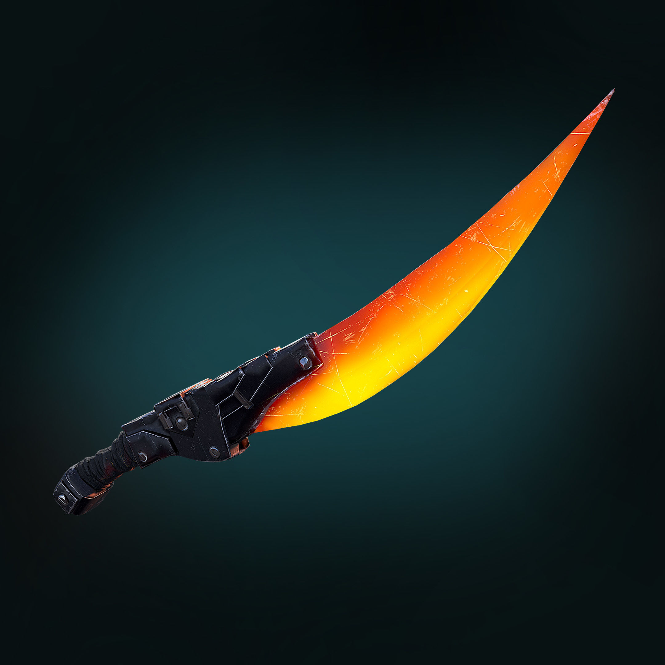 Game model faceless assassin 3D model Low-poly 3D model_4