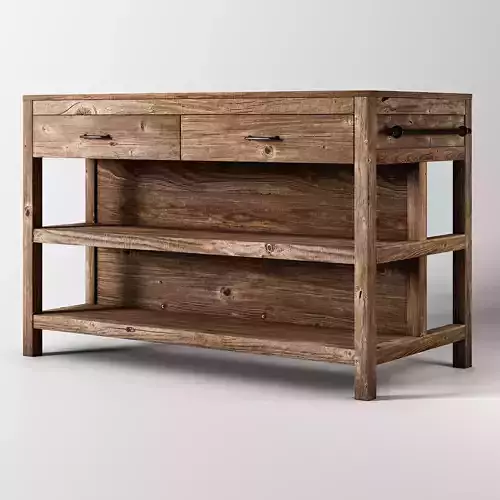 Kitchen Island 3D model 