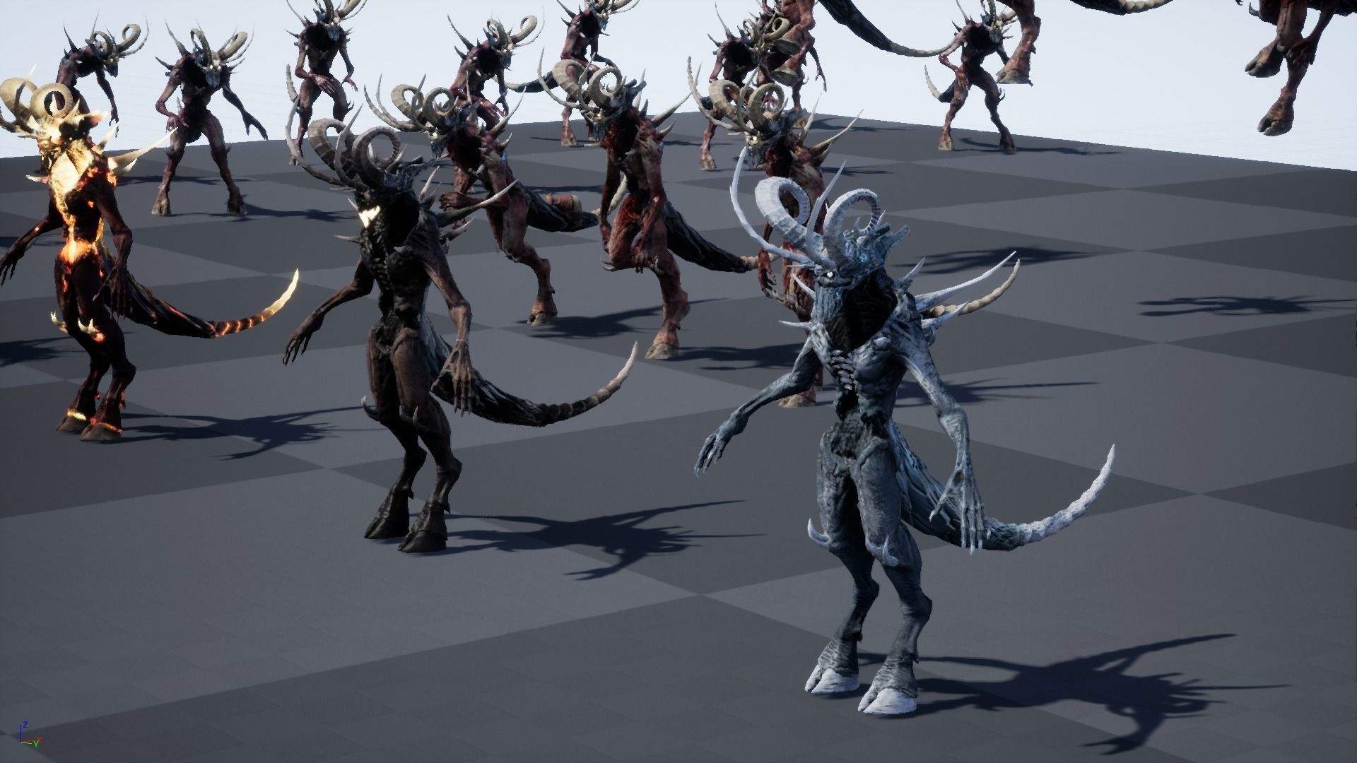 DemonHigh3 creature Low-poly 3D model_5