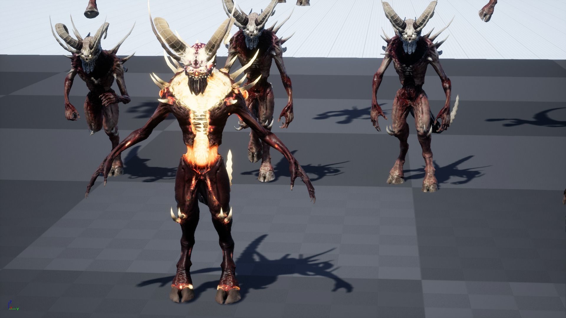 DemonHigh3 creature Low-poly 3D model_4