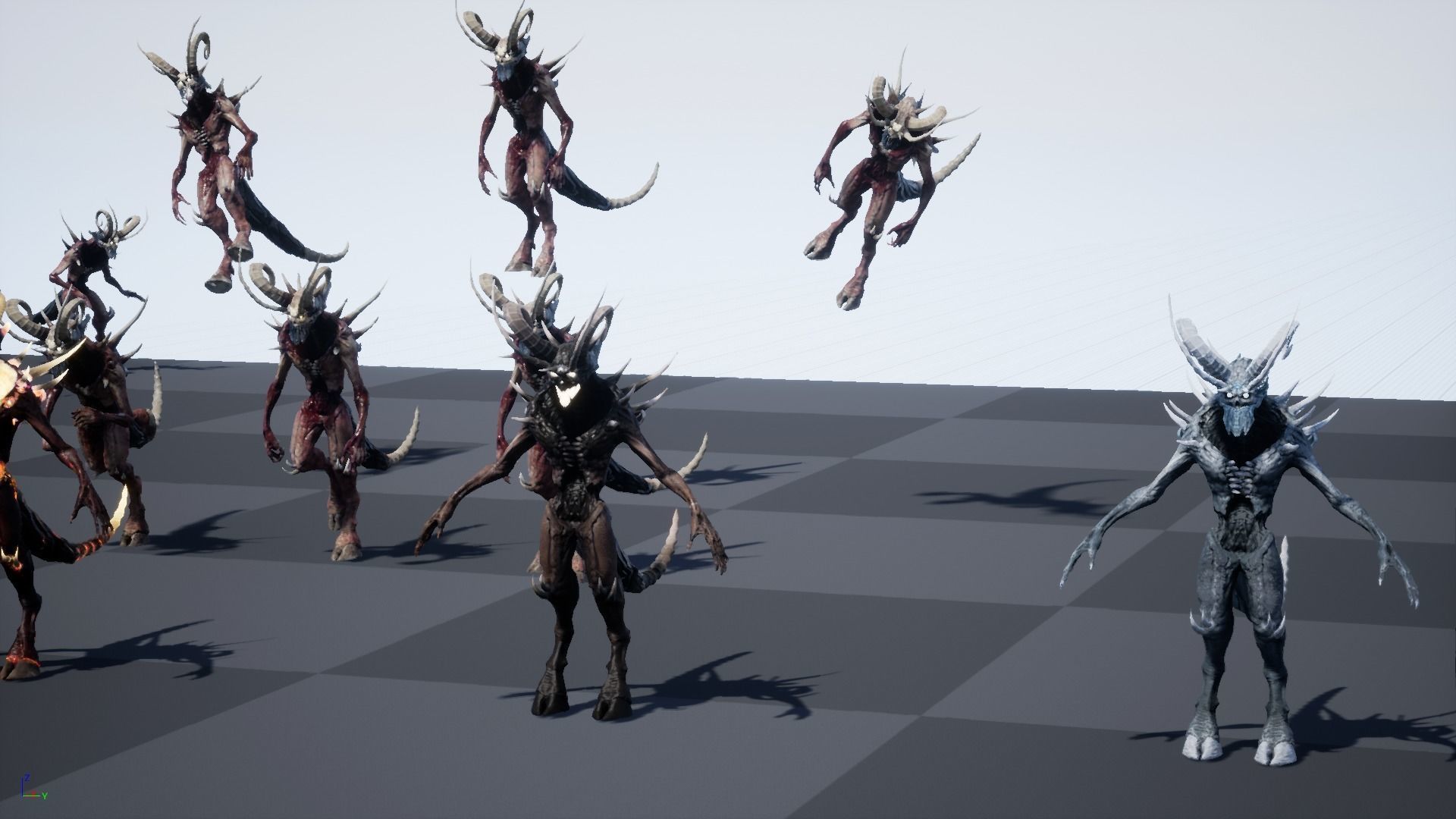 DemonHigh3 creature Low-poly 3D model_6