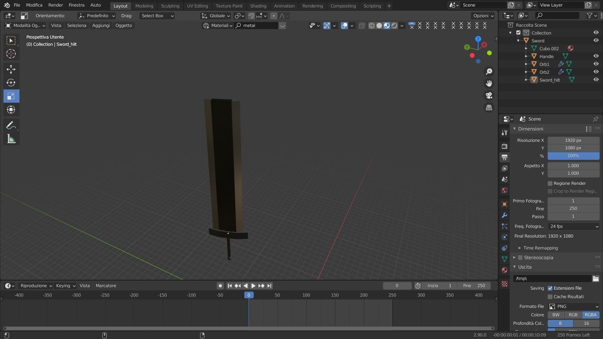 Great Sword Low-poly 3D model_3