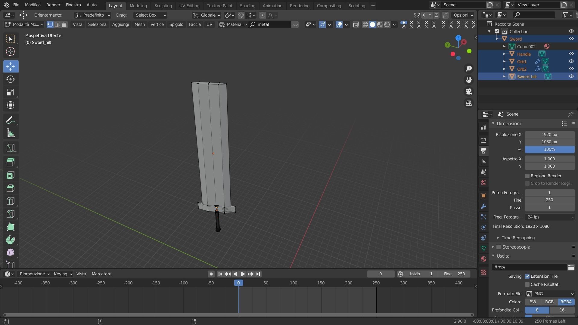Great Sword Low-poly 3D model_5