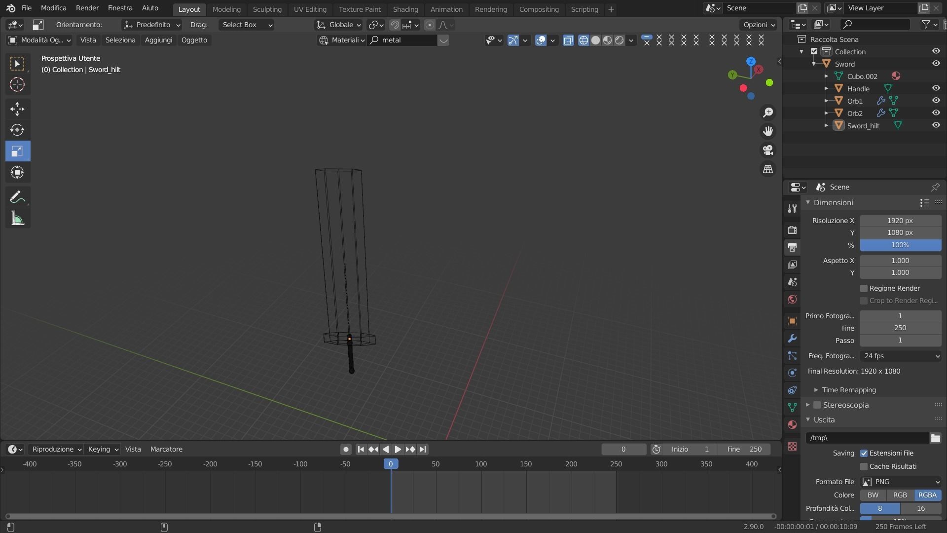 Great Sword Low-poly 3D model_2