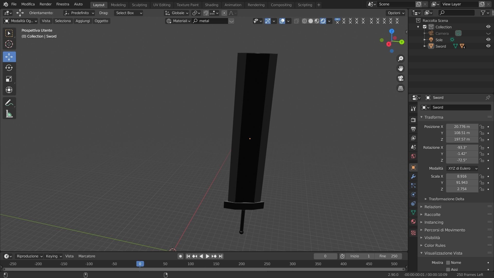 Great Sword Low-poly 3D model_1