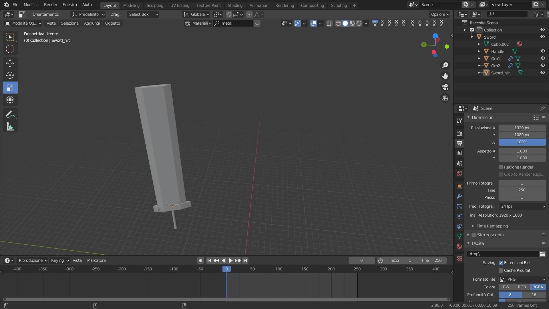 Great Sword Low-poly 3D model_4