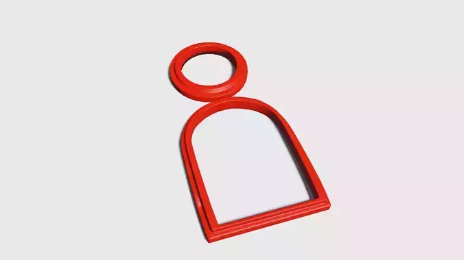 polymeric clay cutter-u and circle earring