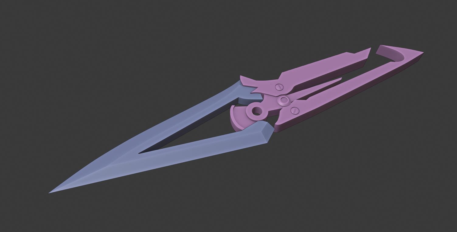 Dead by Daylight Trickster Throwing Knife 3D print model_4