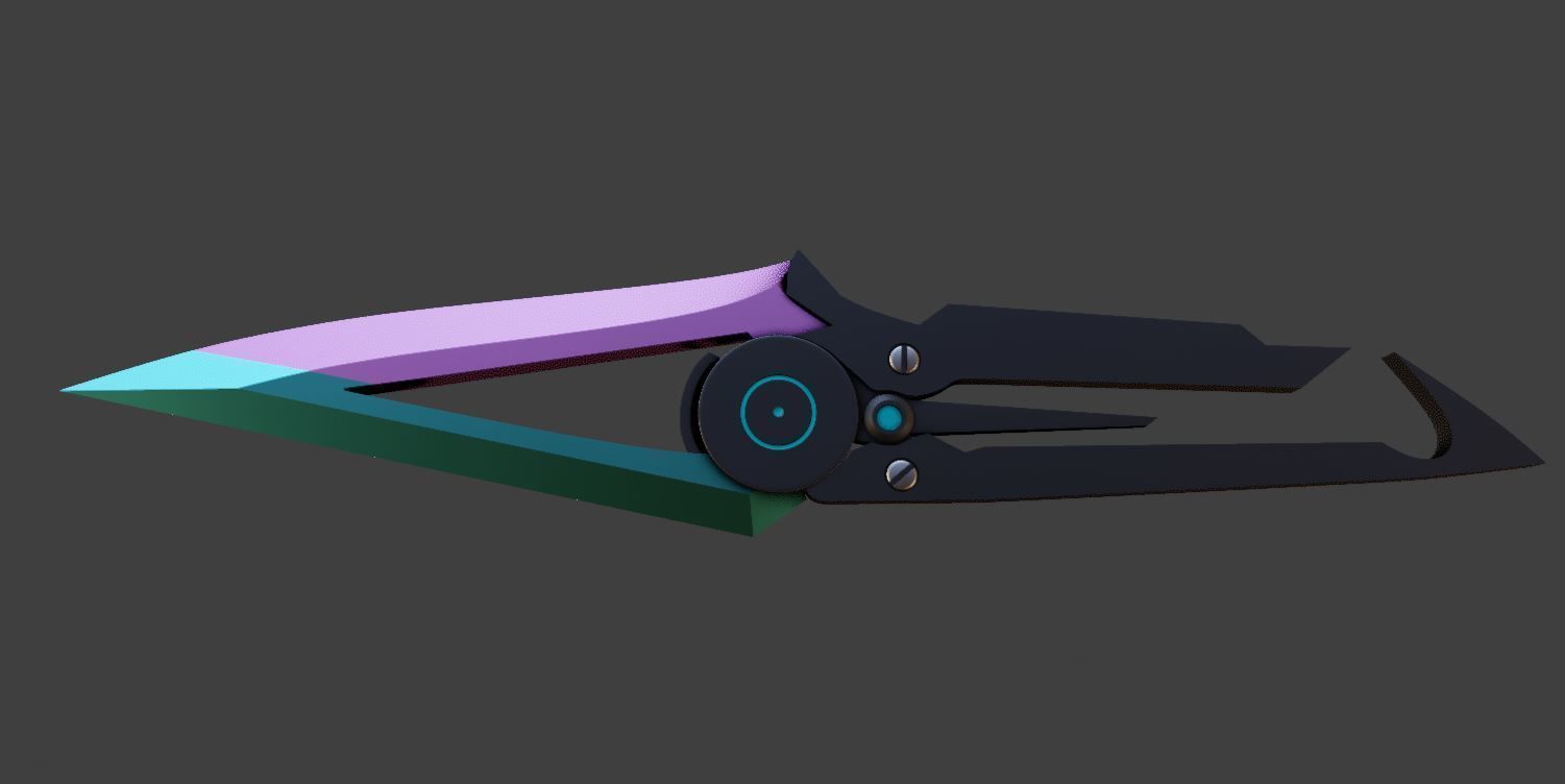 Dead by Daylight Trickster Throwing Knife 3D print model_1