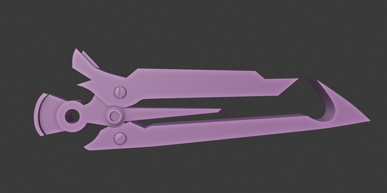 Dead by Daylight Trickster Throwing Knife 3D print model_6