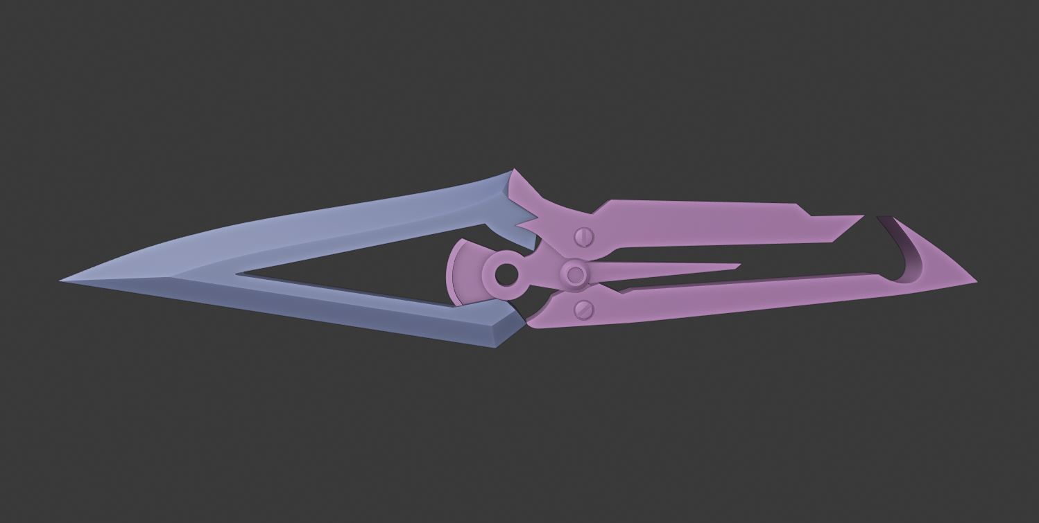 Dead by Daylight Trickster Throwing Knife 3D print model_5