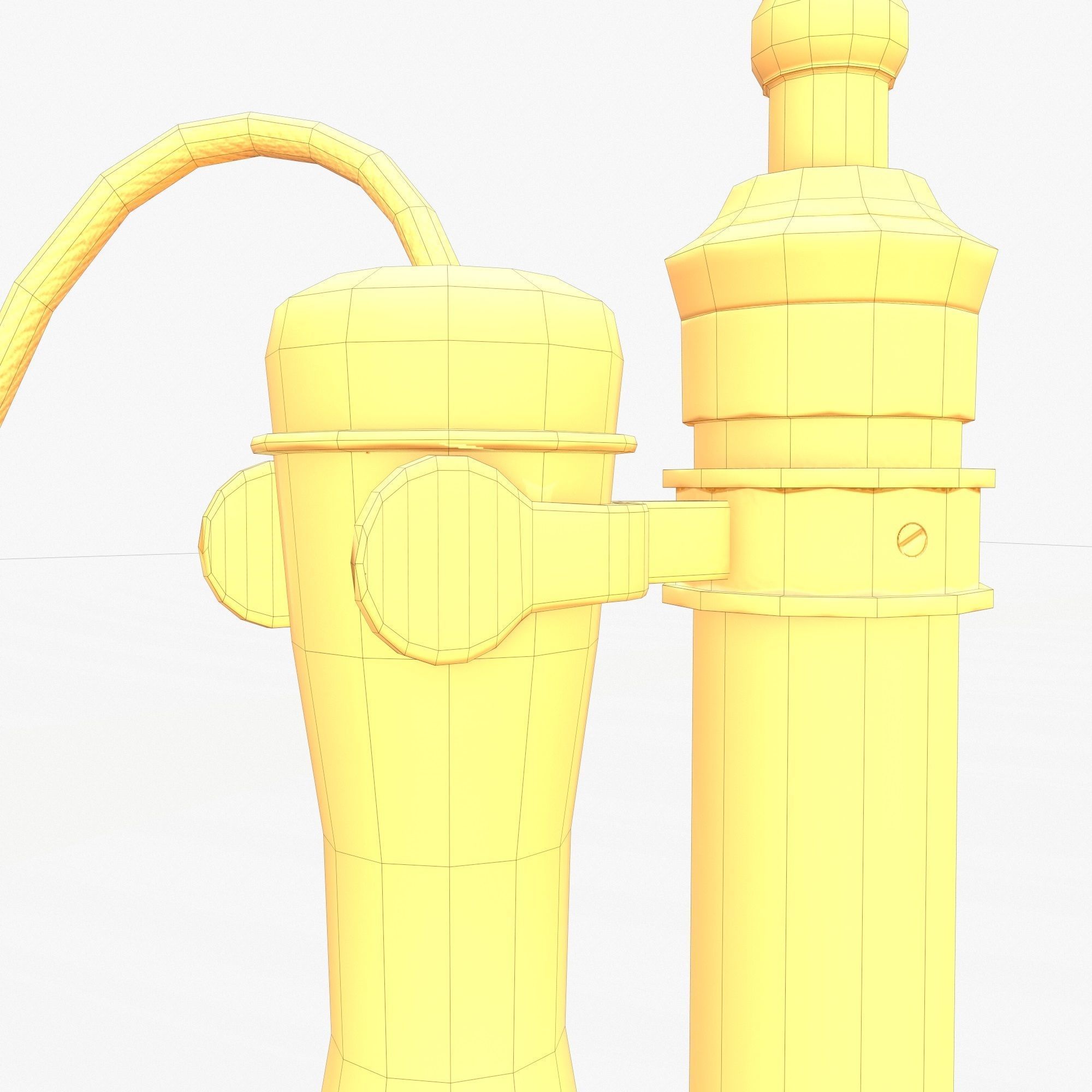 Retro Telephone  Low-poly 3D model_19